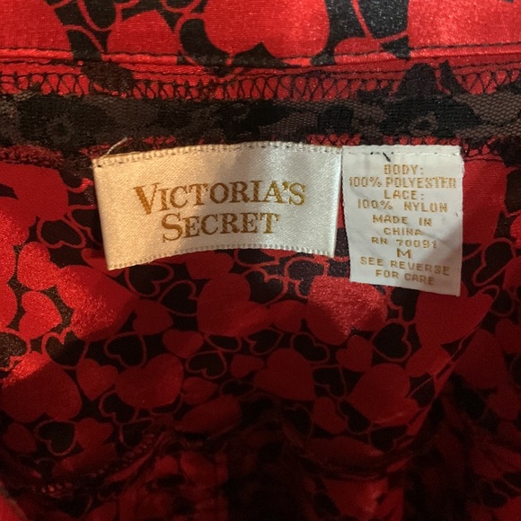 Vintage ♥️Victoria Secret red heart babydoll M - Picture 4 of 9